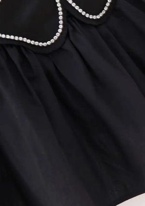 Women's Halter Top – Floral Rhinestone Embellished, Ruffled Peplum, Satin-77127-d7ca7727-f12d-4af1-b46d-ca8ecfa67291