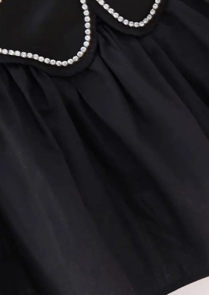 Women's Halter Top – Floral Rhinestone Embellished, Ruffled Peplum, Satin-77127-d7ca7727-f12d-4af1-b46d-ca8ecfa67291