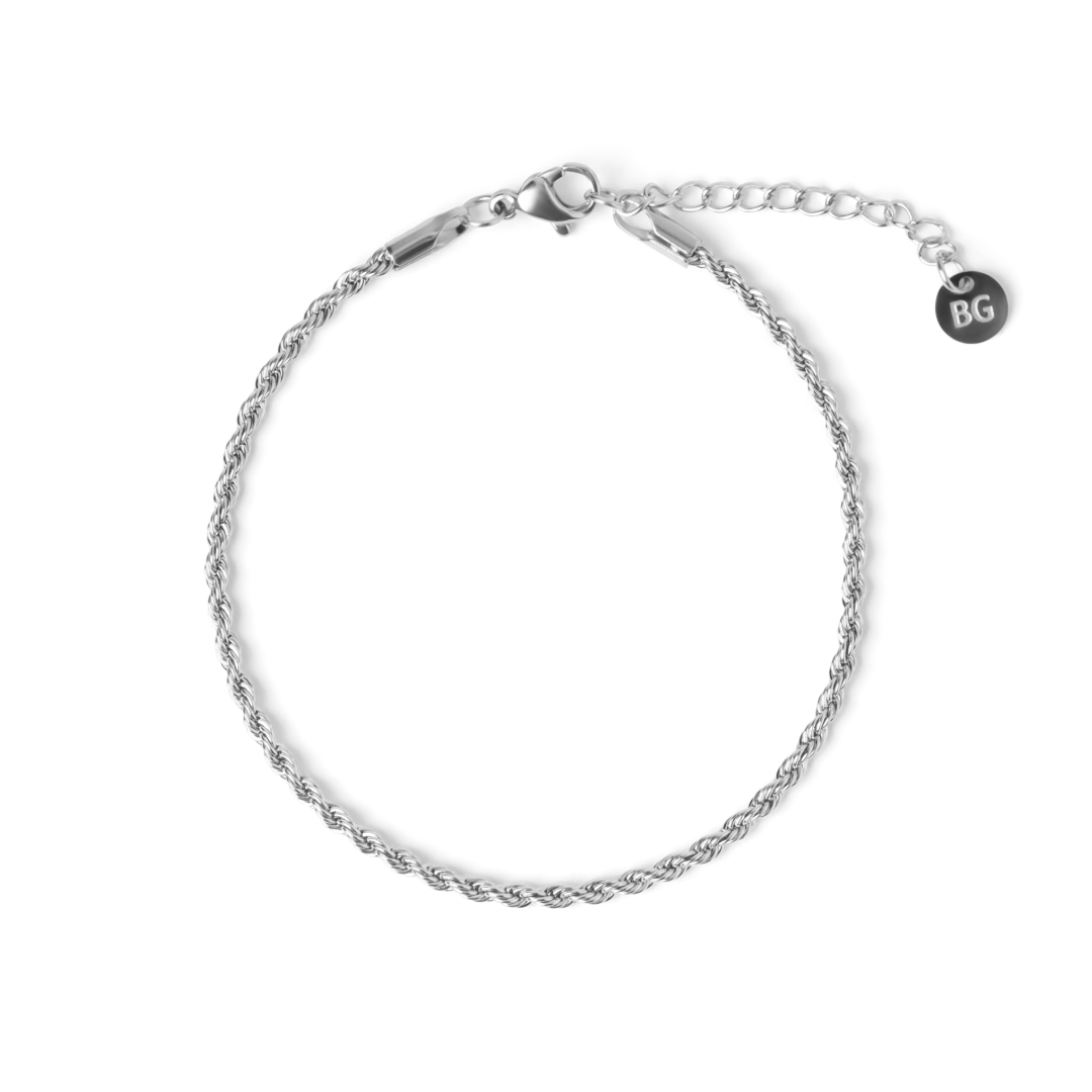 Women's Bracelet – Gold/Silver Twisted Rope, Adjustable, Lightweight Minimalist Style-76325-e5da1b22-290f-4c78-b5ad-0cf806b33bb0