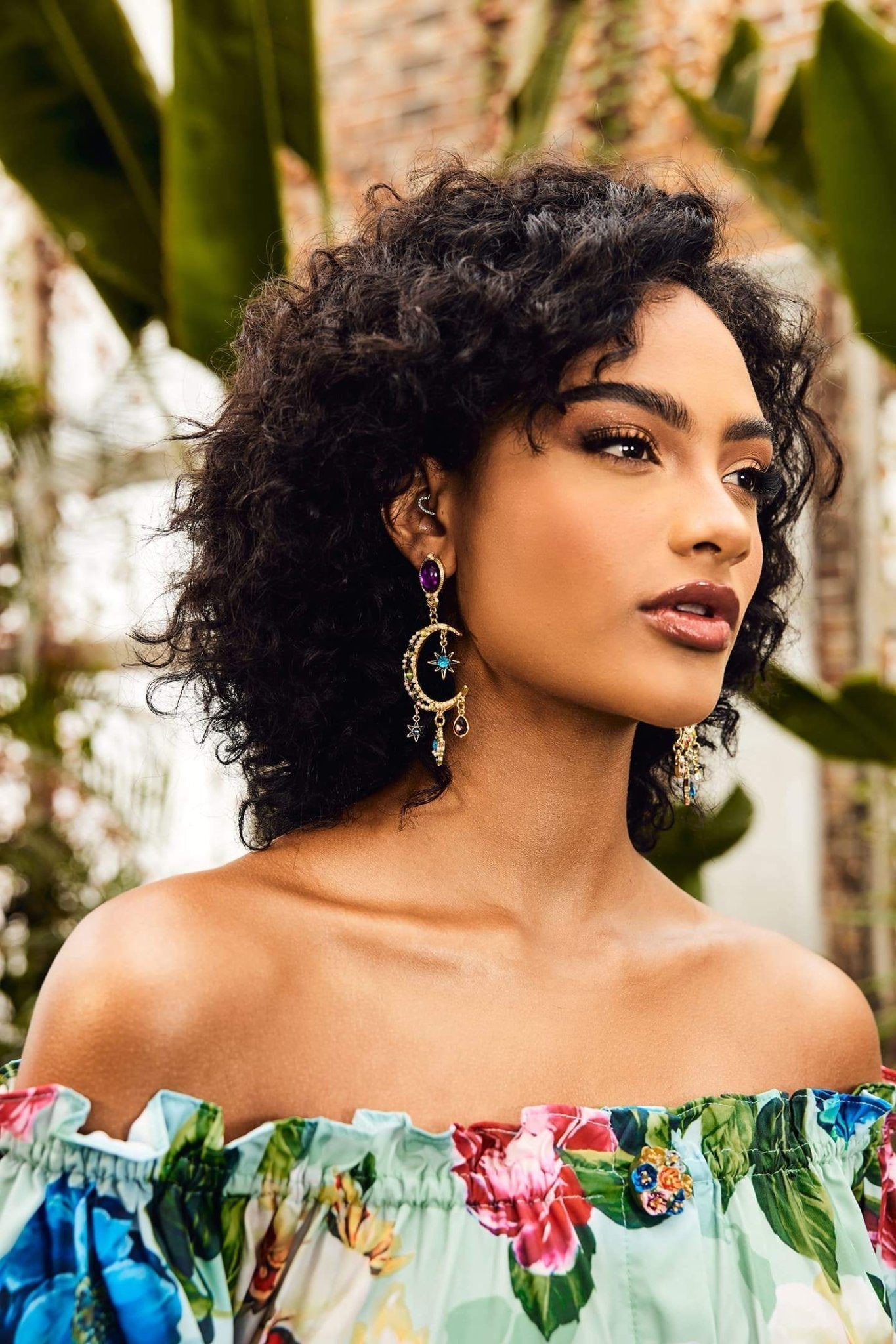 Women's Dangle Earrings – Sunburst Colorful Gemstone Gold Tone Statement-80800-f05ea430-1bb5-49b6-a5be-4c675951b218