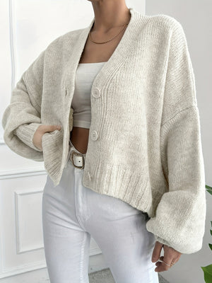 Women's Knit Cardigan – Button Front, Long Sleeve, Classic Style-74563-ffb49ea9-1127-4145-9a1f-32cc0a6d2f2d